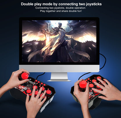 Fight Stick Controller - Arcade Fight Stick - Red-