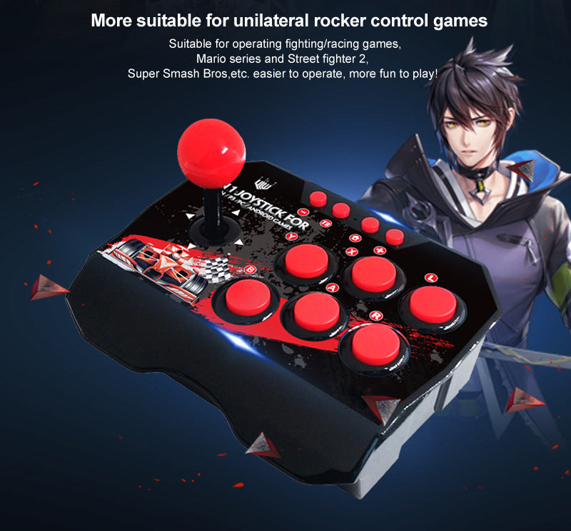 Fight Stick Controller - Arcade Fight Stick - Red-