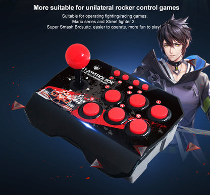 Fight Stick Controller - Arcade Fight Stick - Red-