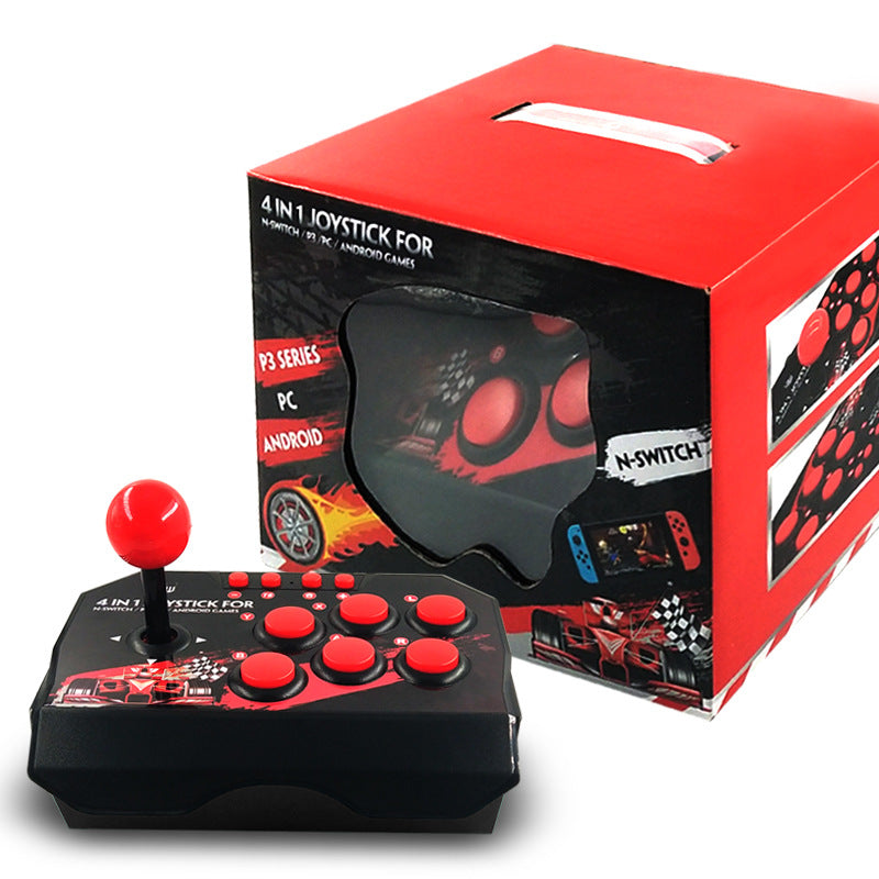 Fight Stick Controller - Arcade Fight Stick - Red-