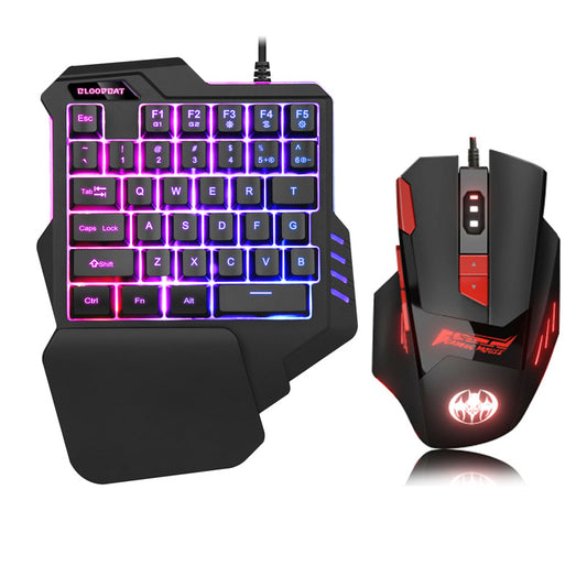 Single Hand Gaming Keyboard by BloodBat G92 Plus