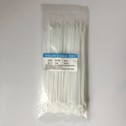 Nylon Cable Tie - 100 pcs 3x150mm-