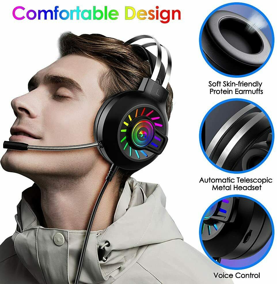 GGaming Headset with Mic - PC, Nintendo, PS 5, PS 4, X box - 3.5mm-