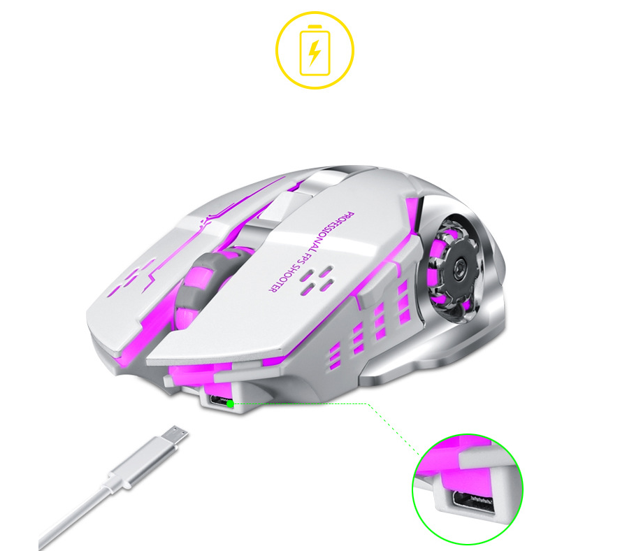 GGaming Mouse by T Wolf - T Wolf Q13 - Wireless Gaming Mouse - Ambidextrous-