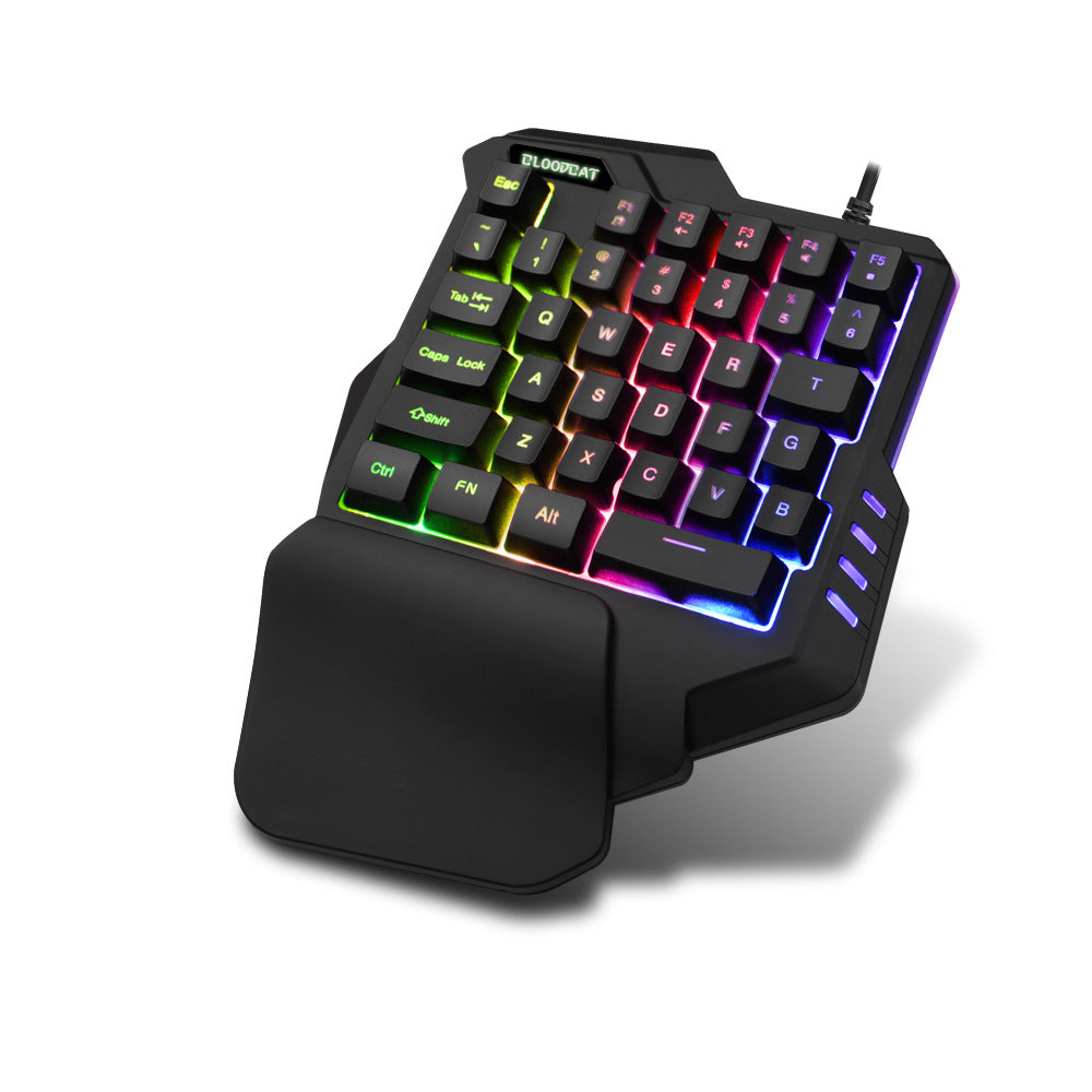 Single Hand Gaming Keyboard by BloodBat G92 Plus