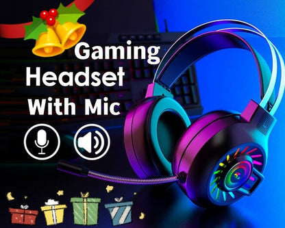 GGaming Headset with Mic - PC, Nintendo, PS 5, PS 4, X box - 3.5mm-