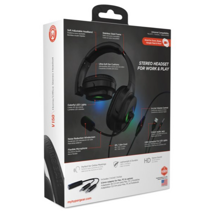 GGaming Headset by HyperGear, HyperGear V150 - Gamer Headset-