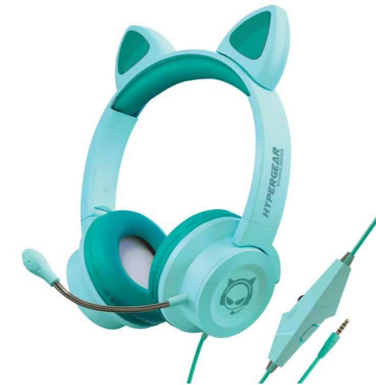 GGaming Headset by HyperGear, HyperGear Kombat Kitty Gaming Headset for Kids-