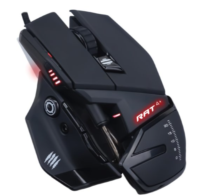 GGaming Mouse by Mad Catz R.A.T. 4+, Gaming Mouse, Wired, Optical-