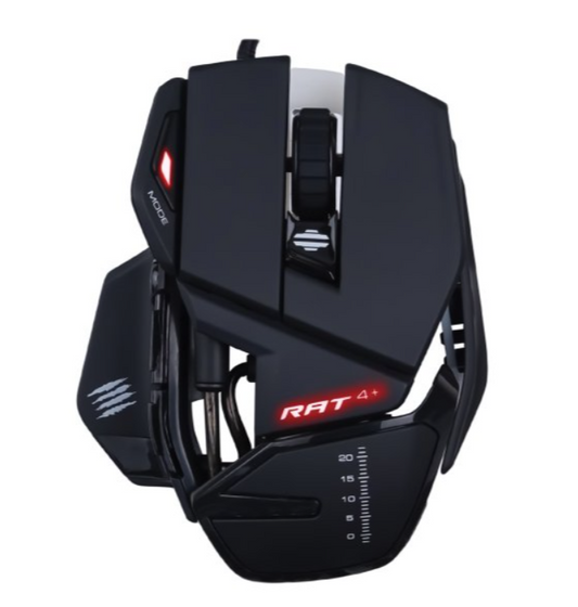 GGaming Mouse by Mad Catz R.A.T. 4+, Gaming Mouse, Wired, Optical-