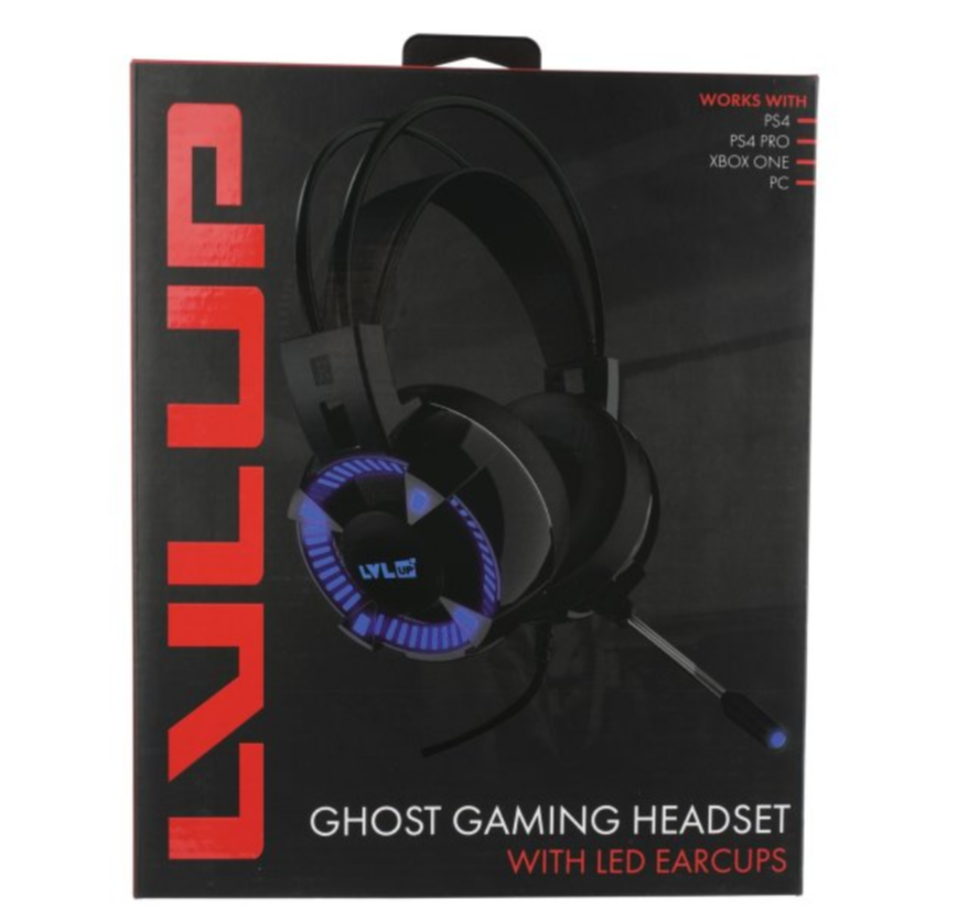 GGaming Headset by Lvlup - Deluxe Light-Up Headphones for Gamers-