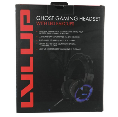 GGaming Headset by Lvlup - Deluxe Light-Up Headphones for Gamers-