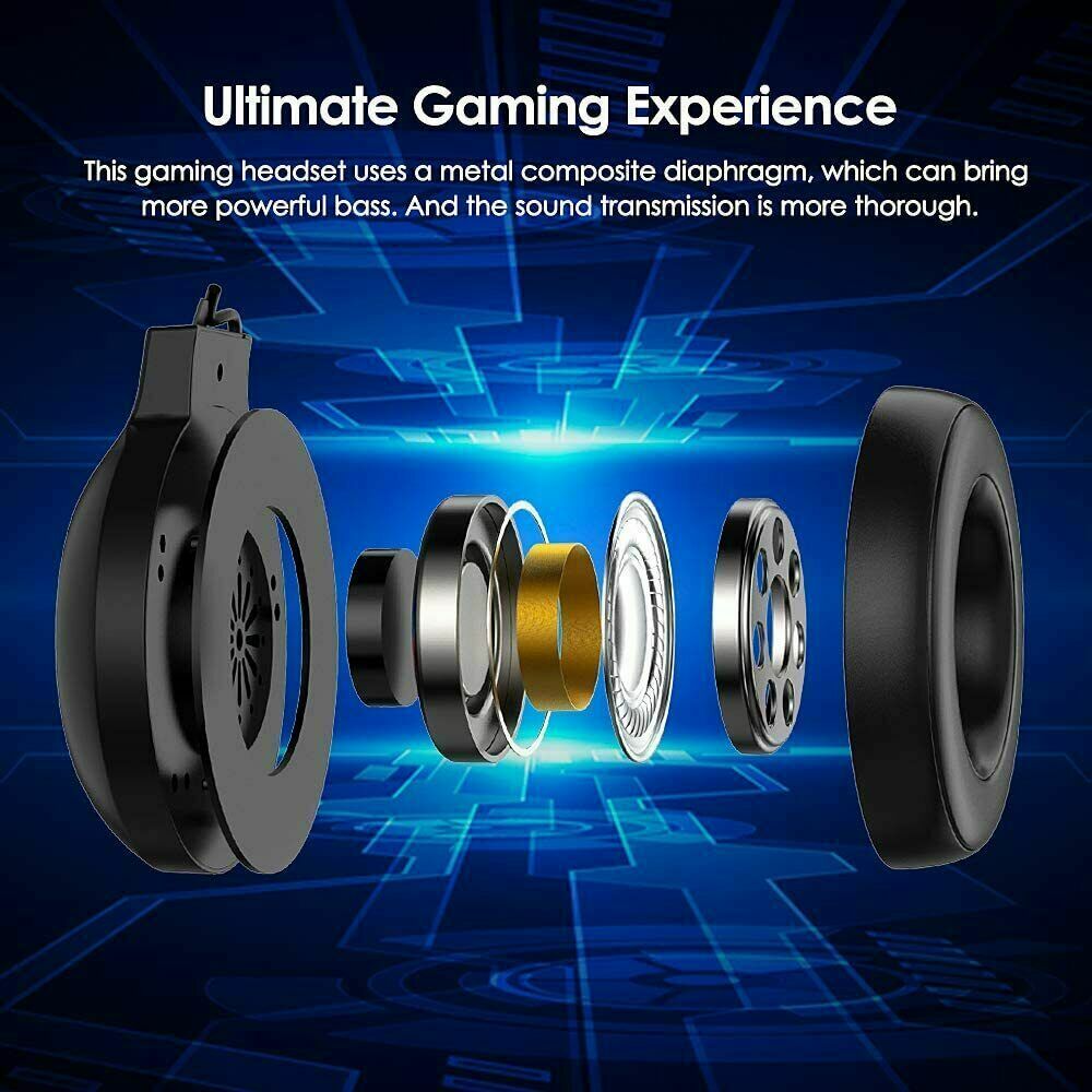 GGaming Headset with Mic - PC, Nintendo, PS 5, PS 4, X box - 3.5mm-