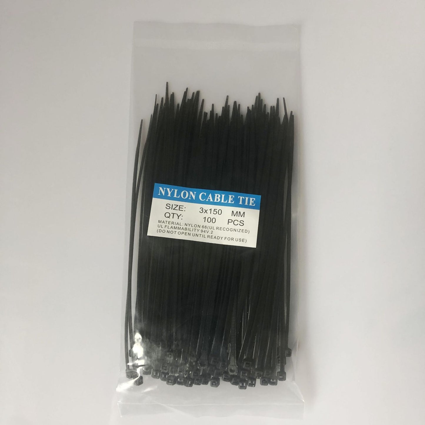 Nylon Cable Tie - 100 pcs 3x150mm-