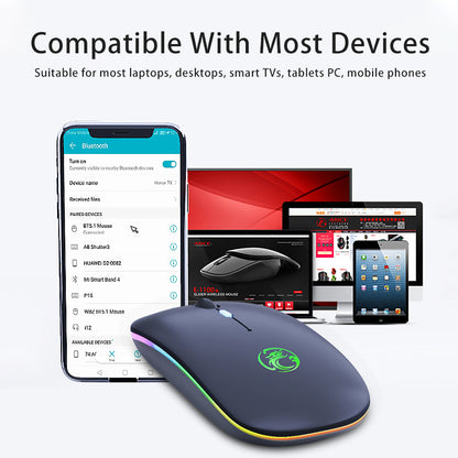 GGaming Mouse - Cool Wireless Mouse - E1100 by iMice - Dual-mode Bluetooth-